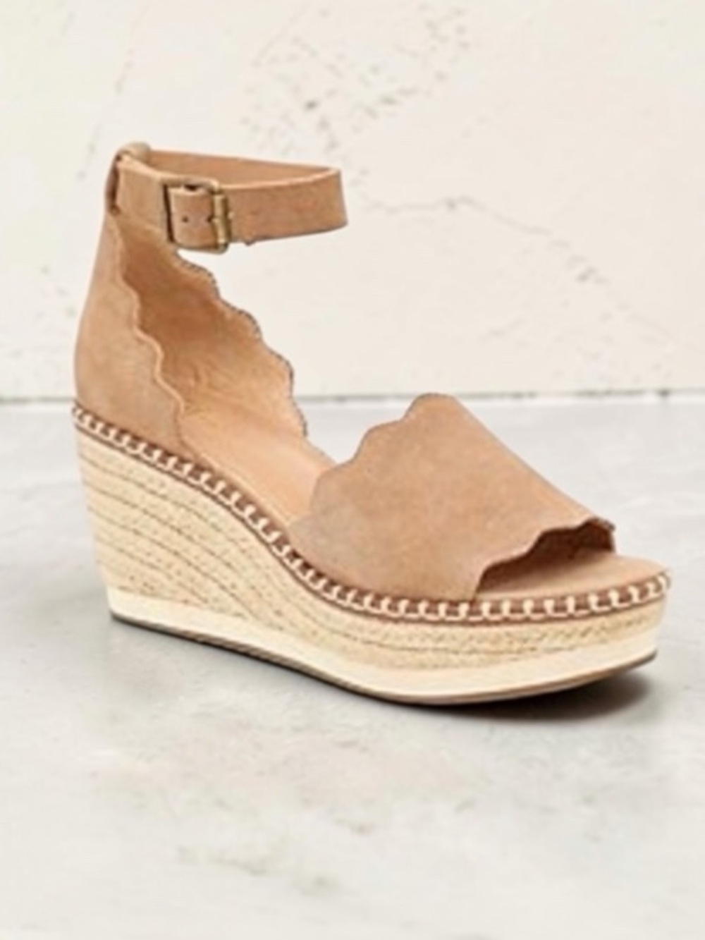(NWT) Crown Vintage Daffodil Espadrille Wedge Sandal, Size: 9.5